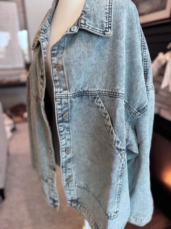 BRAND NEW FME XL Light Blue Denim Jacket - Picture 5 of 8